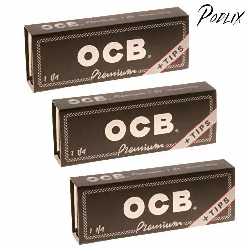 OCB Premium 1 1/4 Rolling Paper Tips (3 Packs)
