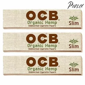 OCB Slim King Organic Rolling Papers - 3 Packs